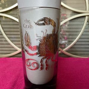 Vintage Federal Zodiac “Cancer” Smoked Highball